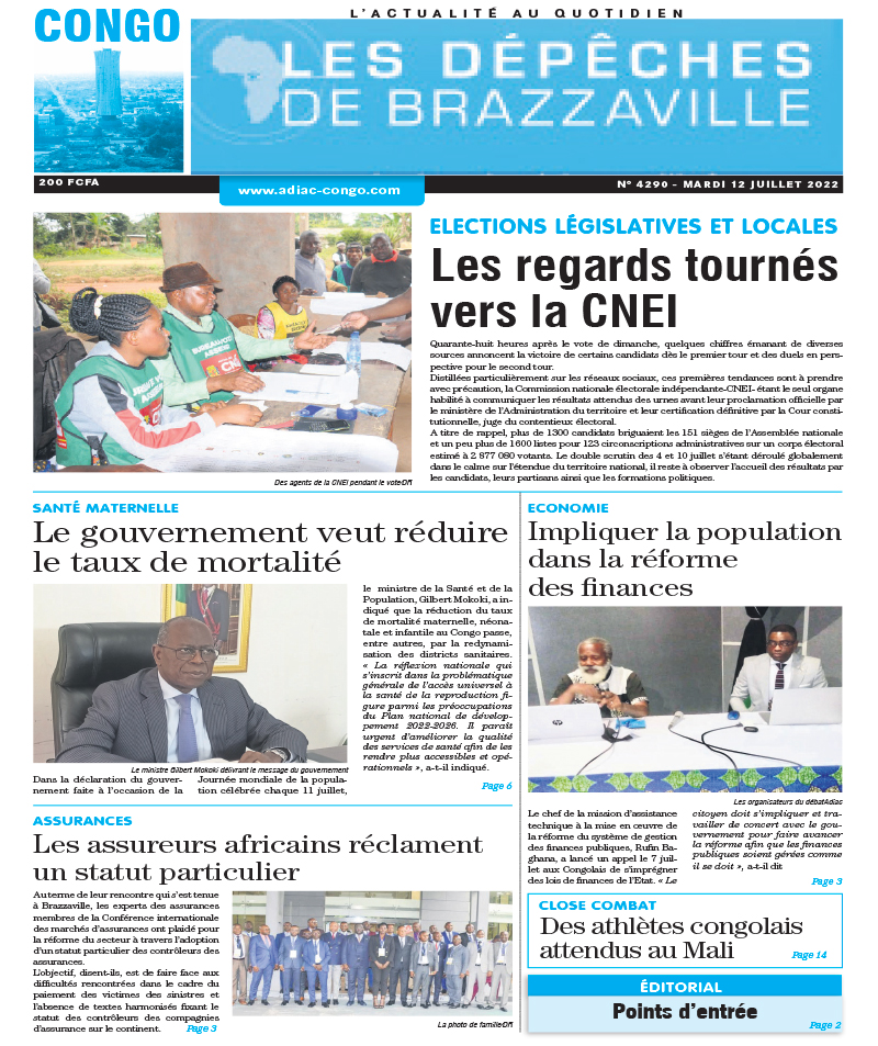 Cover Les Dépêches de Brazzaville - 4290 