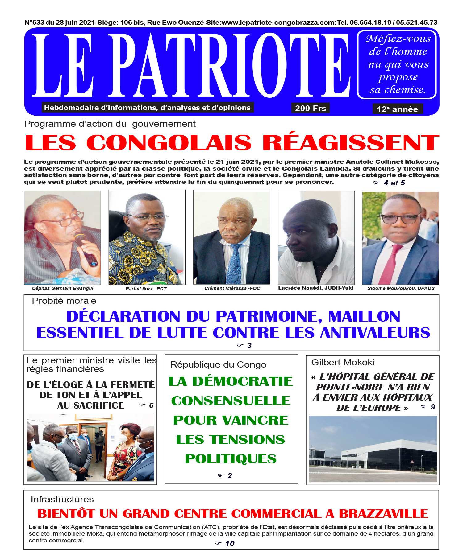 Cover Le Patriote - 633 