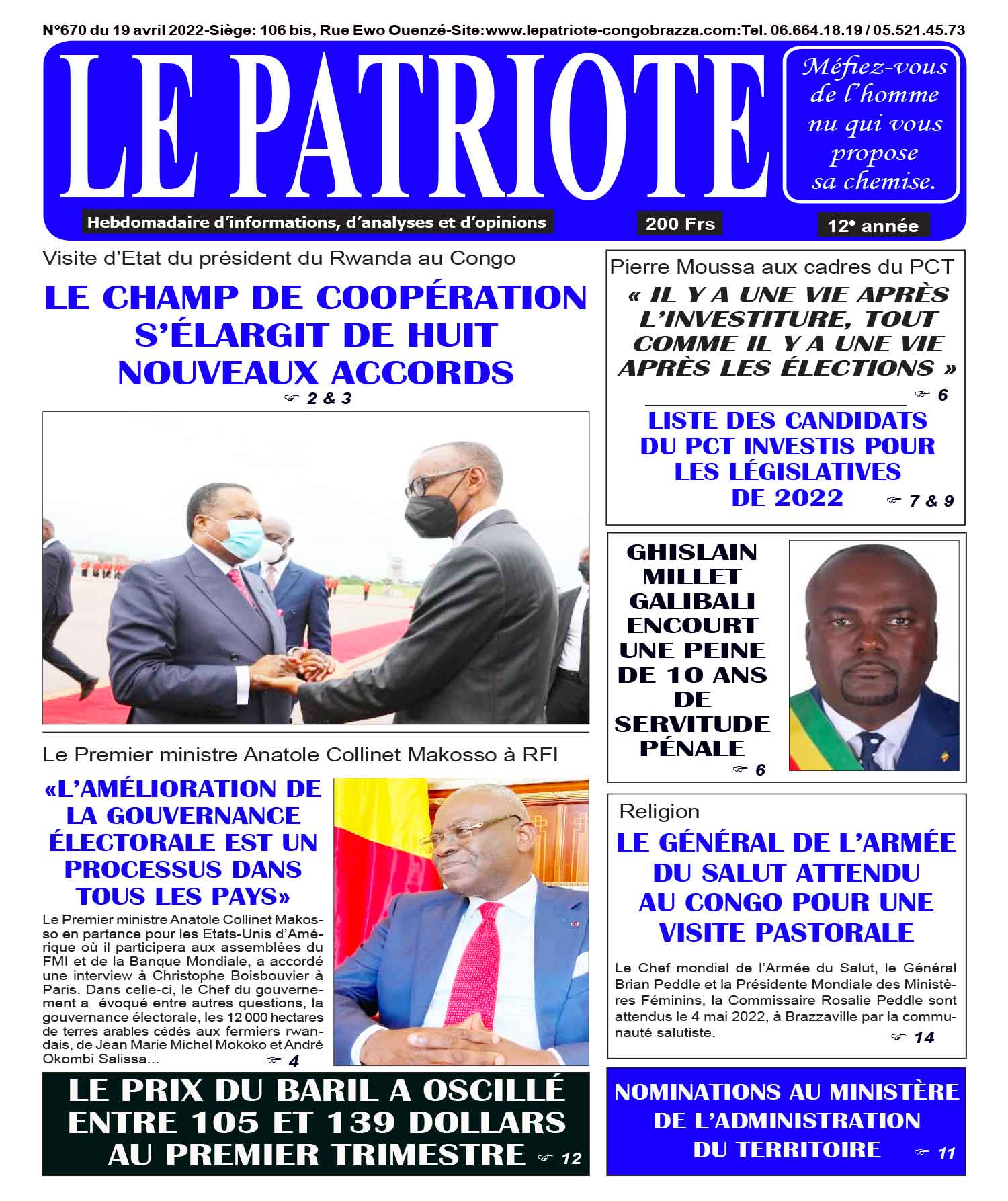 Cover Le Patriote - 670 