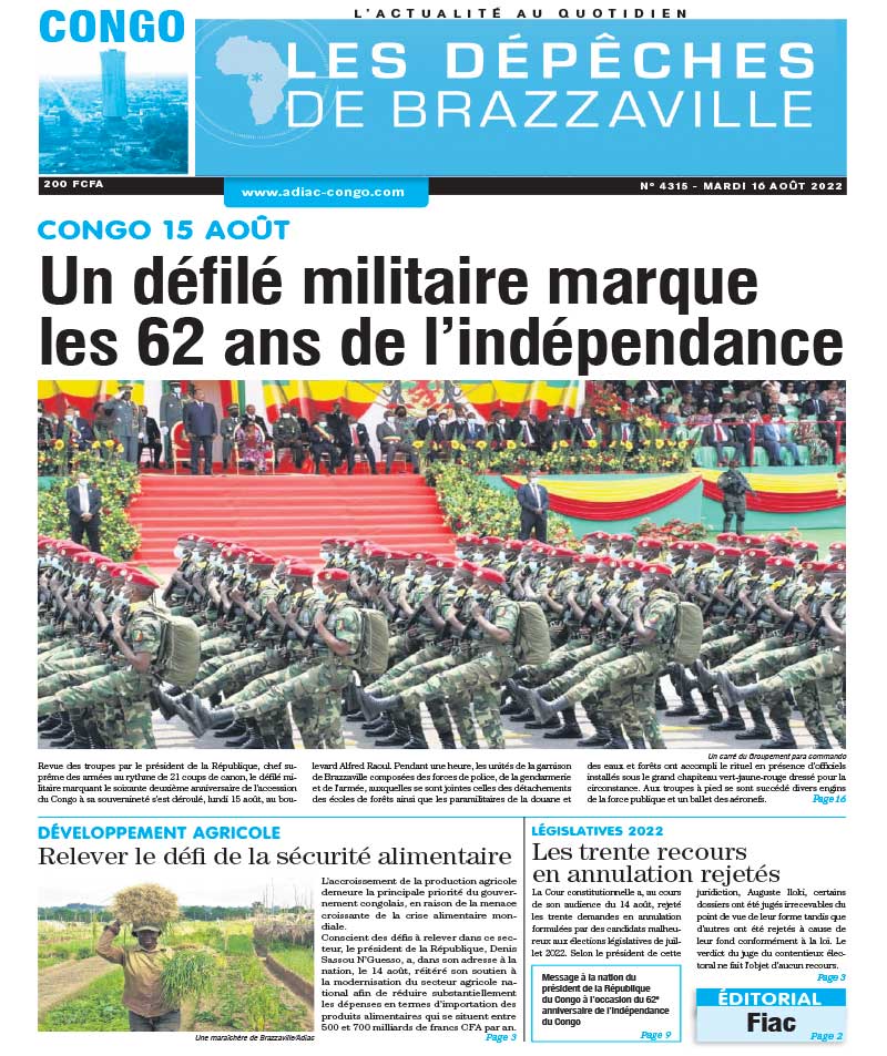 Cover Les Dépêches de Brazzaville - 4315 