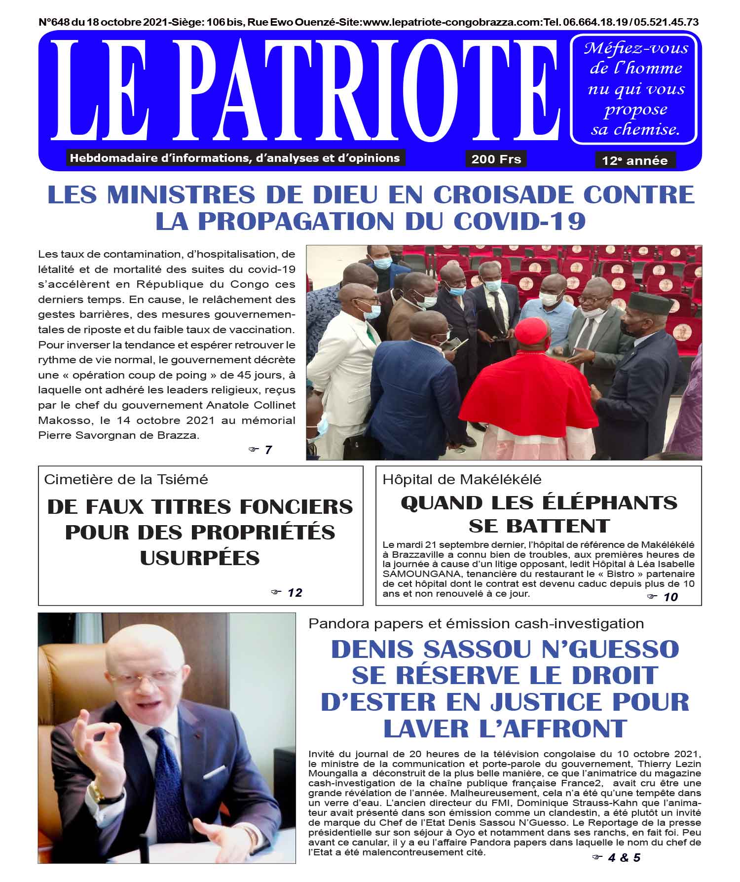 Cover Le Patriote - 648 
