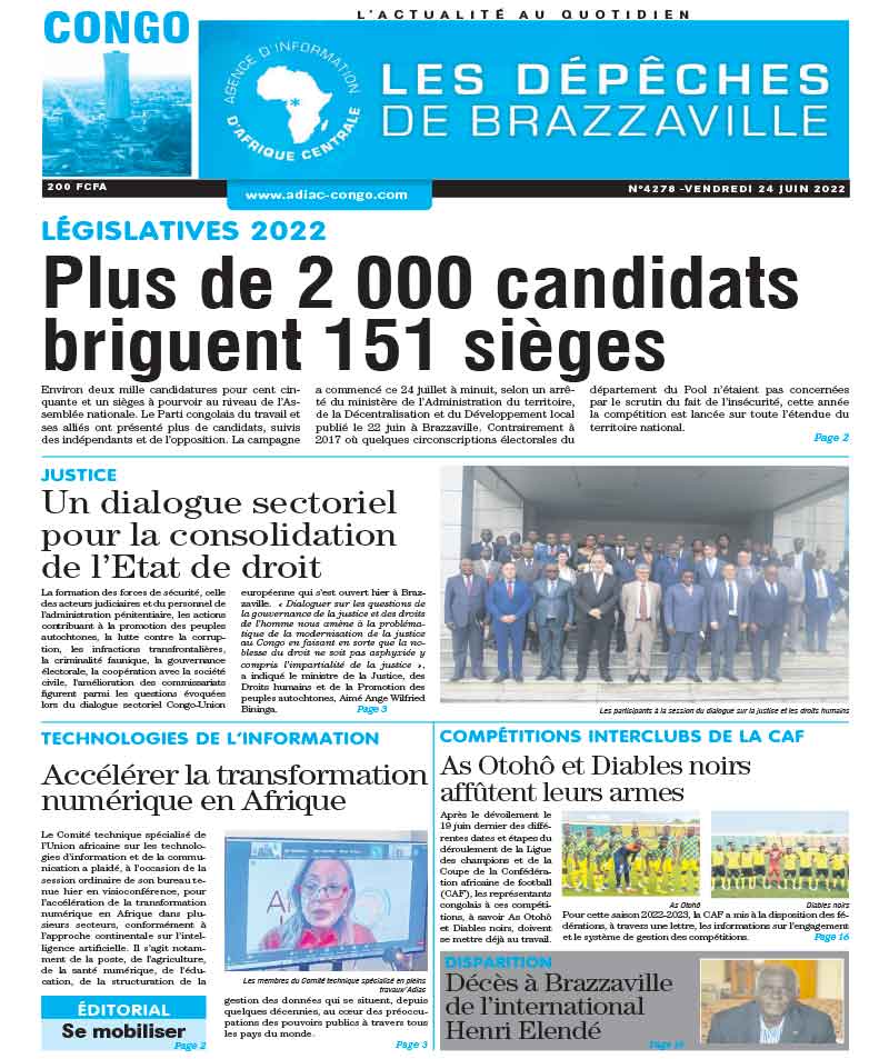 Cover Les Dépêches de Brazzaville - 4278 