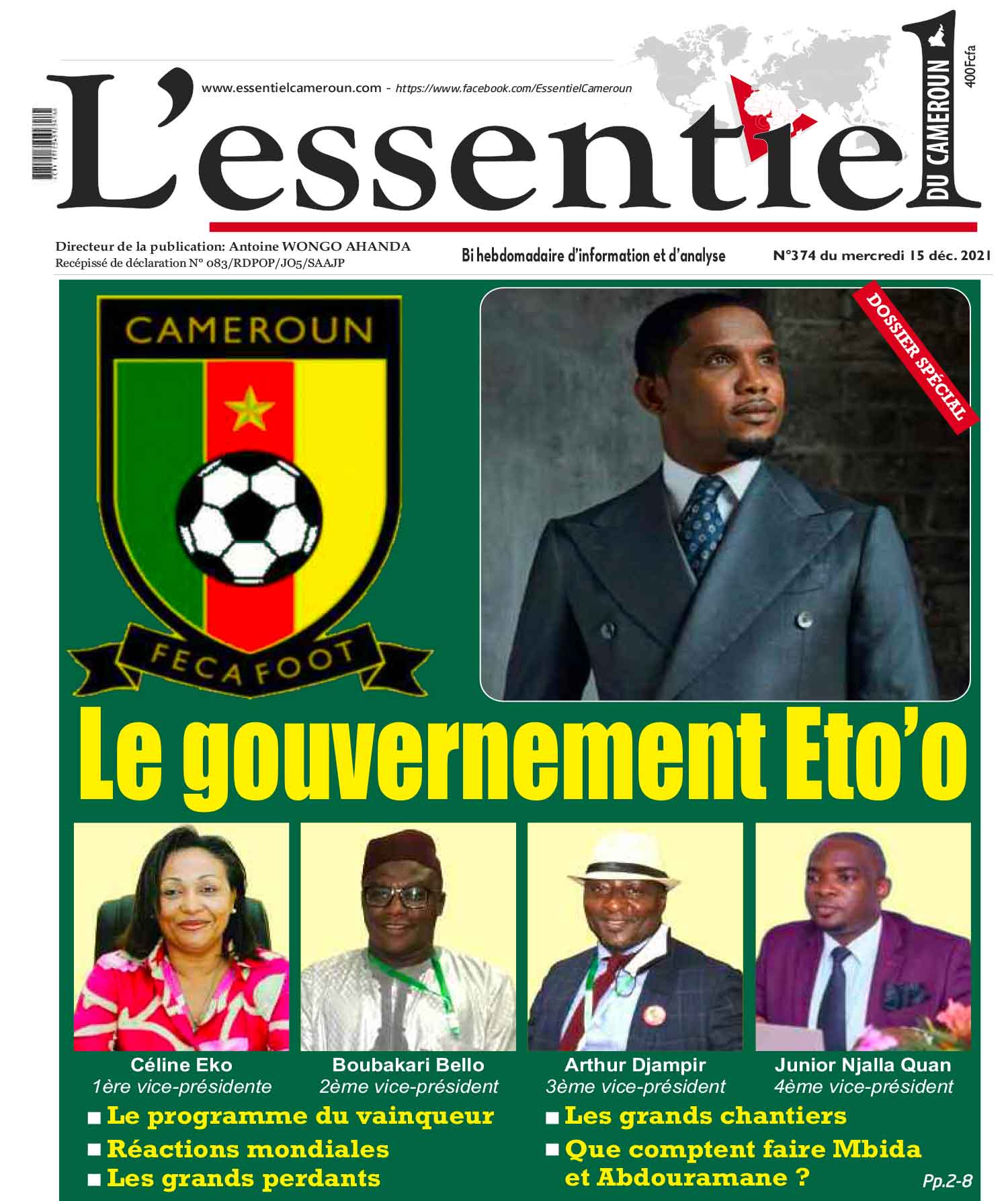 Cover L'Essentiel du Cameroun - 374 