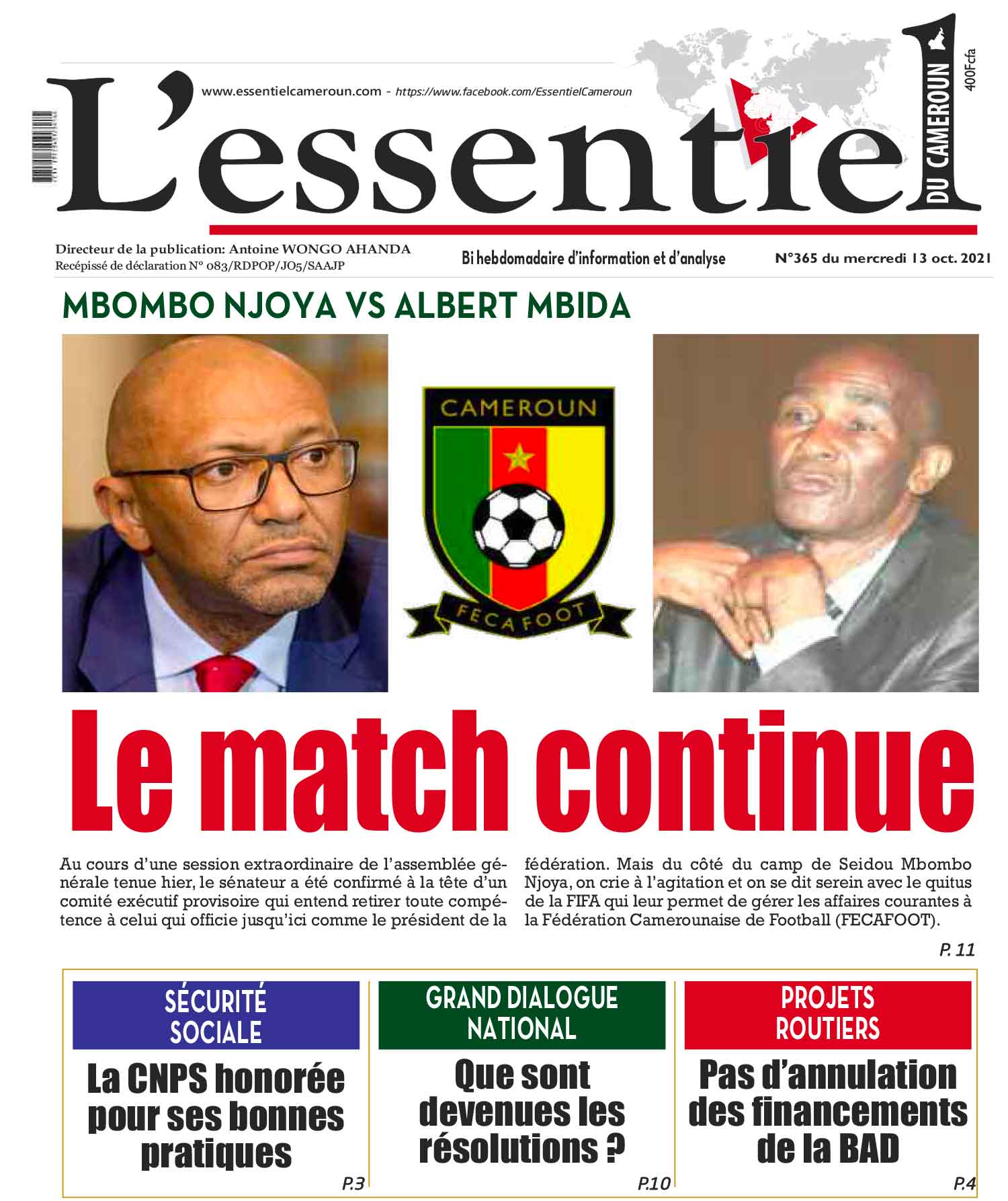 Cover L'Essentiel du Cameroun - 365 