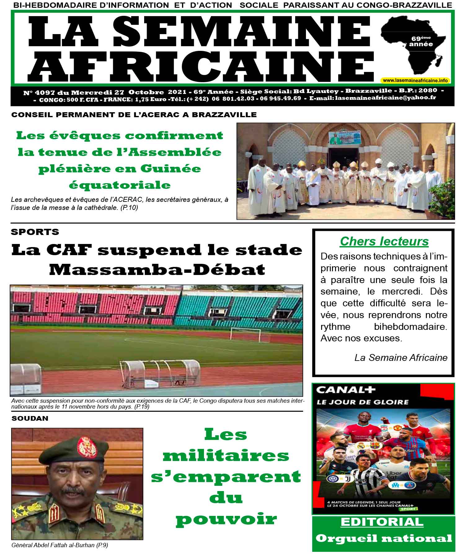 Cover La Semaine Africaine - 4097 
