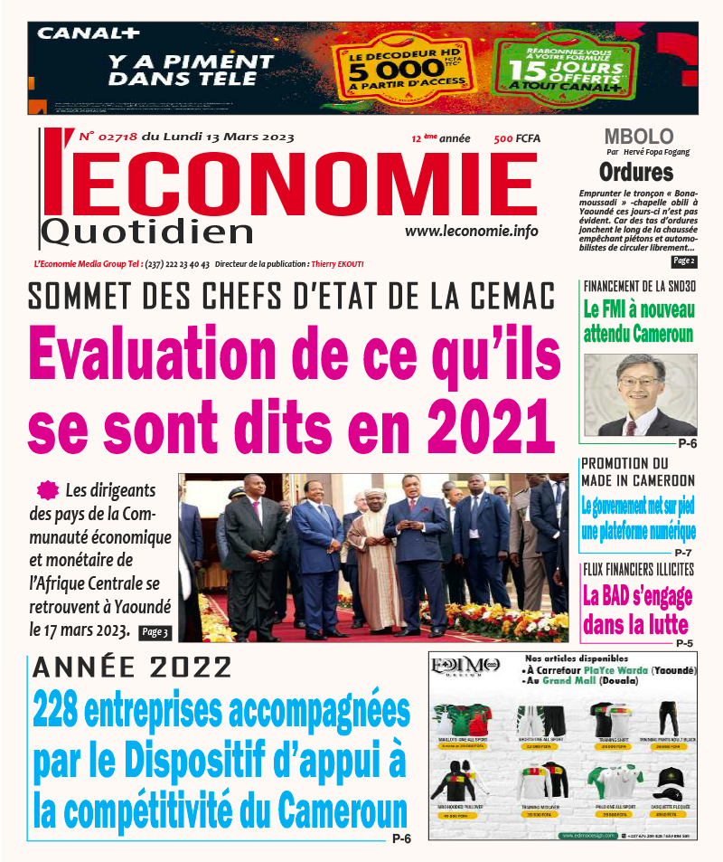 Cover l'Economie - 02718 