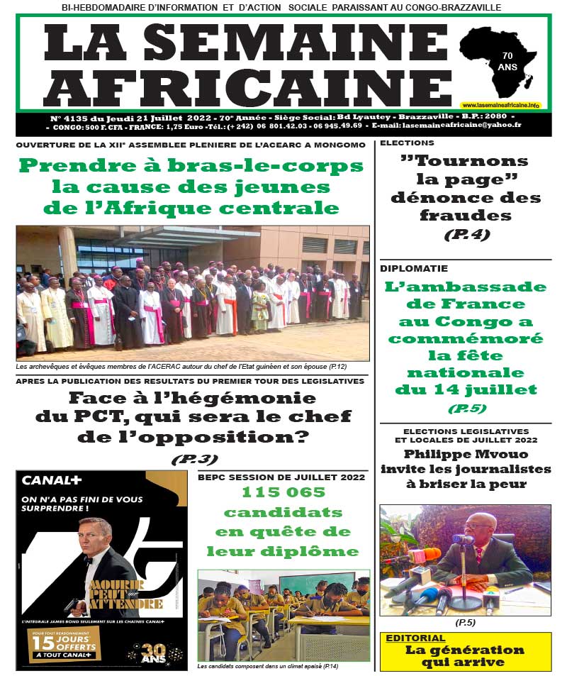 Cover La Semaine Africaine - 4135 