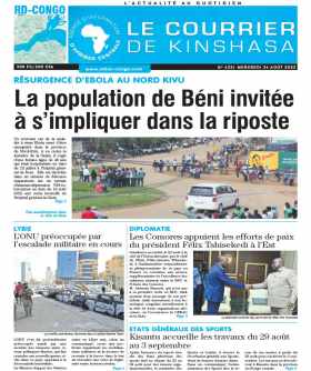 Cover Le Courrier de Kinshasa - 4321 