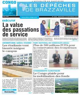 Cover Les Dépêches de Brazzaville - 4346 