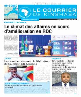 Cover Le Courrier de Kinshasa - 4523 