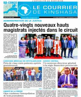Cover Le Courrier de Kinshasa - 4328 