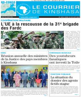 Cover Le Courrier de Kinshasa - 4554 