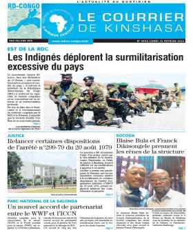 Cover Le Courrier de Kinshasa - 4442 