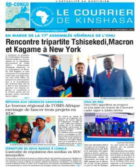Cover Le Courrier de Kinshasa - 4343 