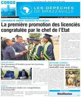 Cover Les Dépêches de Brazzaville - 4555 