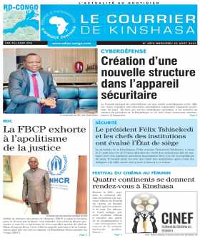 Cover Le Courrier de Kinshasa - 4576 
