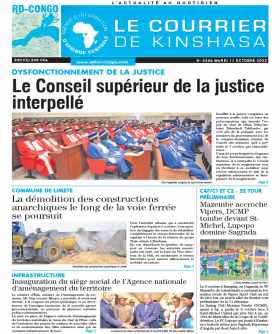 Cover Le Courrier de Kinshasa - 4355 