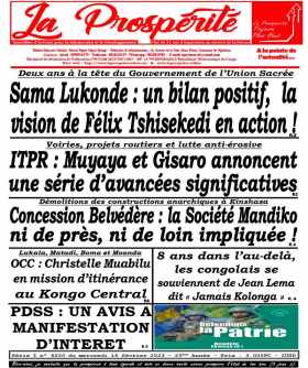 Cover Le Courrier de Kinshasa - 6020 