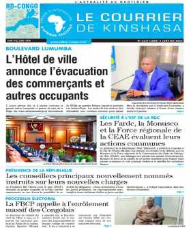 Cover Le Courrier de Kinshasa - 4417 