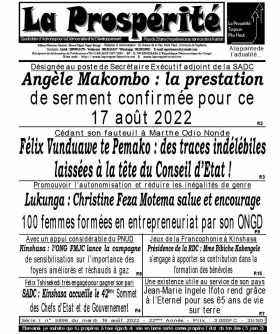 Cover La Prospérité - 5896 
