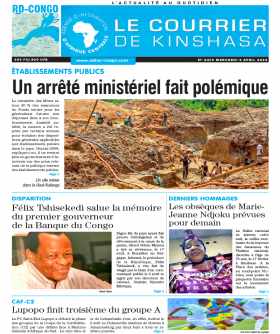 Cover Le Courrier de Kinshasa - 4478 