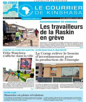 Cover Le Courrier de Kinshasa - 4485 
