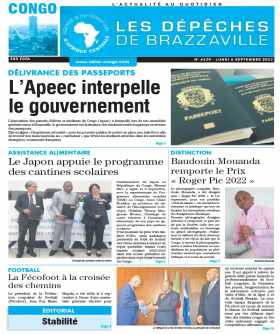 Cover Les Dépêches de Brazzaville - 4329 