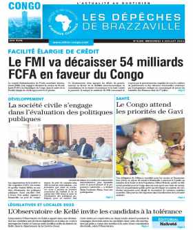 Cover Les Dépêches de Brazzaville - 4286 