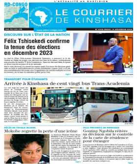 Cover Le Courrier de Kinshasa - 4398 