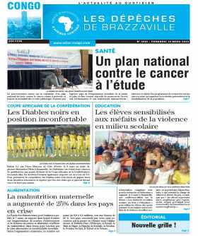 Cover Les Dépêches de Brazzaville - 4461 