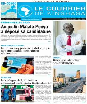 Cover Le Courrier de Kinshasa - 4589 