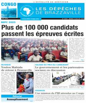 Cover Les Dépêches de Brazzaville - 4539 