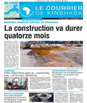 Cover Le Courrier de Kinshasa - 4335 