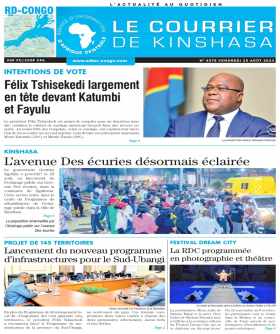 Cover Le Courrier de Kinshasa - 4578 