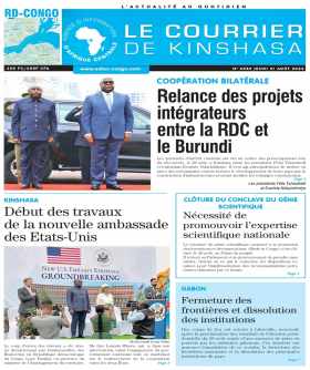 Cover Le Courrier de Kinshasa - 4582 