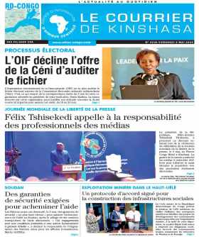 Cover Le Courrier de Kinshasa - 4500 