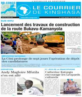 Cover Le Courrier de Kinshasa - 4555 
