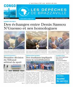 Cover Les Dépêches du Bassin du Congo - 4868 