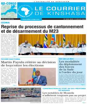 Cover Le Courrier de Kinshasa - 4546 