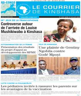 Cover Le Courrier de Kinshasa - 4557 