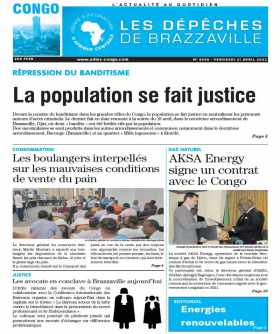 Cover Les Dépêches de Brazzaville - 4490 