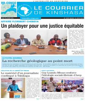 Cover Le Courrier de Kinshasa - 4525 