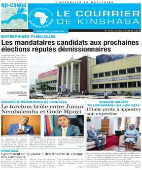 Cover Le Courrier de Kinshasa - 4604 