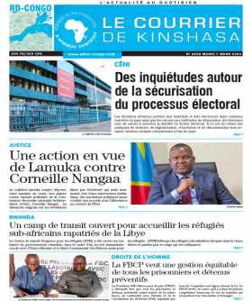 Cover Le Courrier de Kinshasa - 4458 