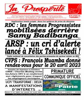 Cover La Prospérité - 6063 