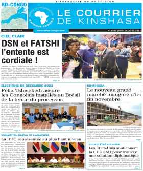 Cover Le Courrier de Kinshasa - 4567 