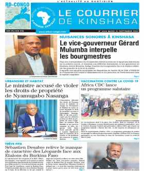 Cover Le Courrier de Kinshasa - 4345 
