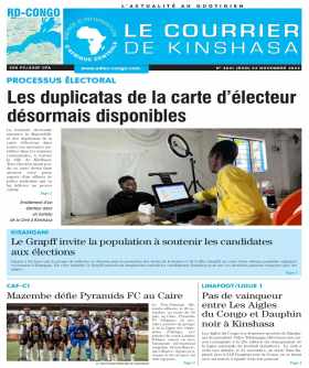 Cover Le Courrier de Kinshasa - 4641 