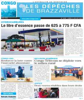 Cover Les Dépêches de Brazzaville - 4538 