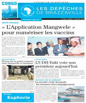 Cover Les Dépêches de Brazzaville - 4544 